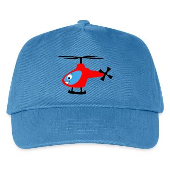 Helicopter for children - Helicopter - Kids’ Baseball Cap - peacock-blue - Front