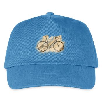 racing bike - Kids’ Baseball Cap - peacock-blue - Front