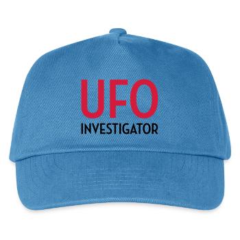 Ufo Alien Raum außerirdisches Aussenseiter - Kinder Basecap - Pfauenblau - Vorne