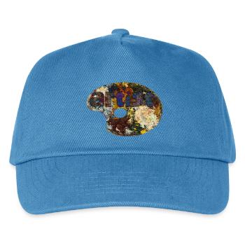 artist - Künstler - Kinder Basecap - Pfauenblau - Vorne