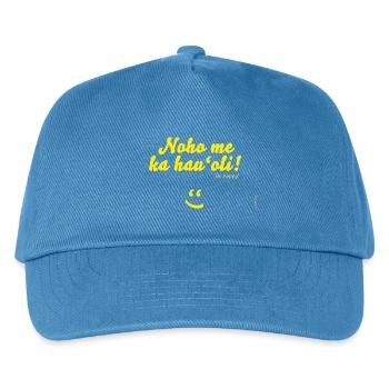 Noho me ka hau'oli! - Kinder Basecap - Pfauenblau - Vorne