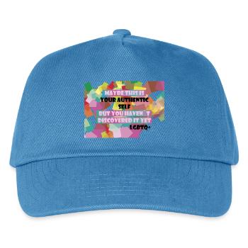 Wer bin ich? LGBTQ+? - Kinder Basecap - Pfauenblau - Vorne