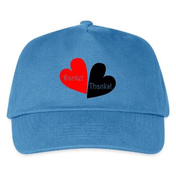 Merci Merci Cœur - Casquette de baseball Enfant - bleu paon - Devant