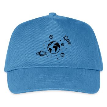 Universe 01 - Kids’ Baseball Cap - peacock-blue - Front