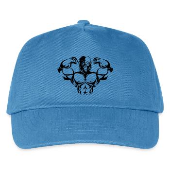 strong gorilla - Kinder Basecap - Pfauenblau - Vorne