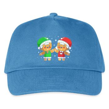Christmas gingerbread gingerbread man - Kids’ Baseball Cap - peacock-blue - Front