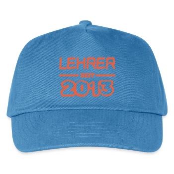 Lehrerin 2013 - Kinder Basecap - Pfauenblau - Vorne