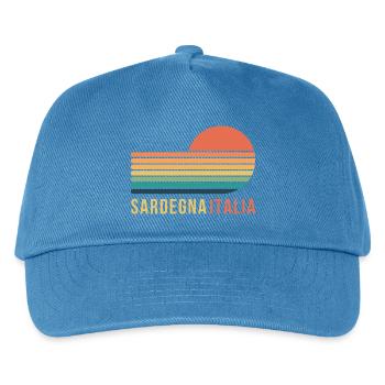 Sardinien, Italien - Kinder Basecap - Pfauenblau - Vorne