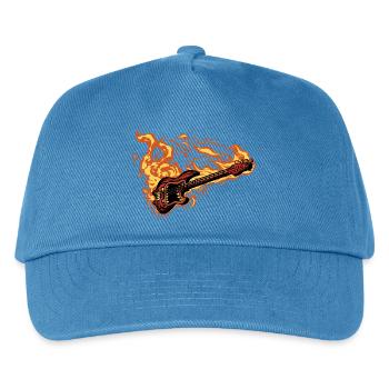 Rock Guitar 🔥 - Kids’ Baseball Cap - peacock-blue - Front