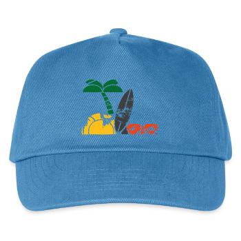 Urlaub am Meer - Kinder Basecap - Pfauenblau - Vorne