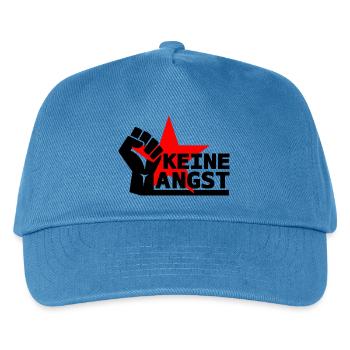 Widerstand - Keine Angst - Kinder Basecap - Pfauenblau - Vorne