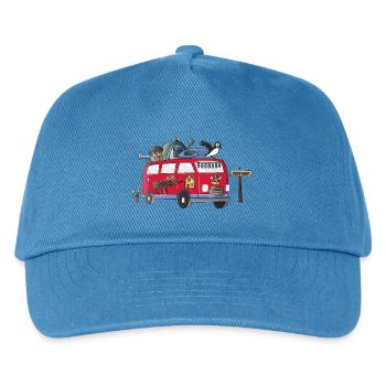 Norway Camper Motif Vanlife Camping Holiday - Kids’ Baseball Cap - peacock-blue - Front