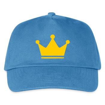 Crown Yellow Birthday Gift Birthday - Kids’ Baseball Cap - peacock-blue - Front