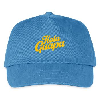 Hola Guapa - Minimalist Spanish Summer Vibes - Kinder Basecap - Pfauenblau - Vorne