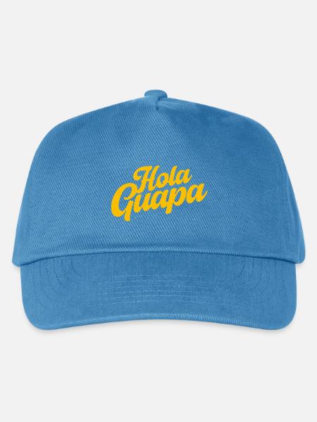 Hola Guapa - Minimalist Spanish Summer Vibes - Kinder Basecap - Pfauenblau