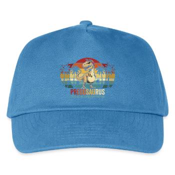 Schwangerschaftshumor: Werdende Mutter Dinosaurier - Kinder Basecap - Pfauenblau - Vorne