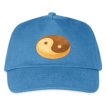 Yin-Yang-Keks - Kinder Basecap - Pfauenblau - Vorne