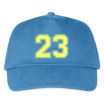 Neon 23 Retro Bold - Kinder Basecap - Pfauenblau - Vorne