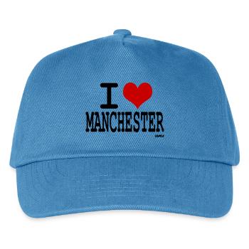 i love manchester - Kinder Basecap - Pfauenblau - Vorne