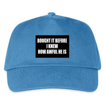 bought it before i knew how awful he is - Casquette de baseball Enfant - bleu paon - Devant
