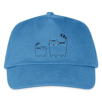 Cats Family Cat Kitten - Kids’ Baseball Cap - peacock-blue - Front