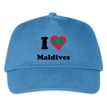 I love Maldives - Kids’ Baseball Cap - peacock-blue - Front