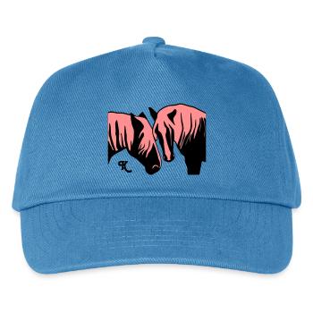 schwarzwald_maedels_grau - Kinder Basecap - Pfauenblau - Vorne