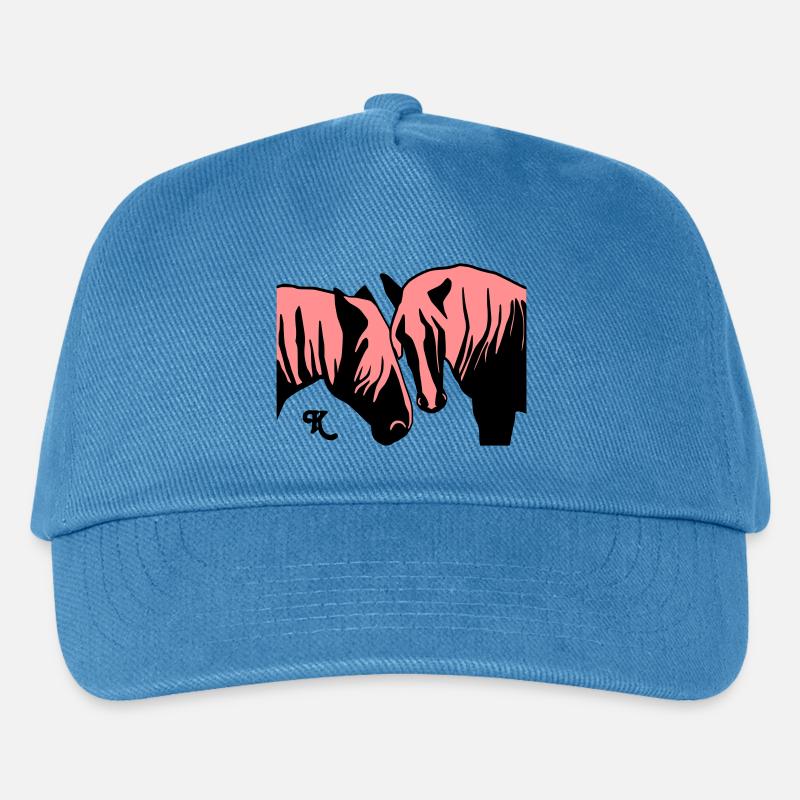schwarzwald_maedels_grau - Kinder Basecap - Pfauenblau