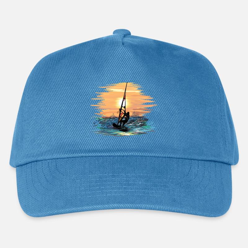 Windsurfing - Kinder Basecap - Pfauenblau