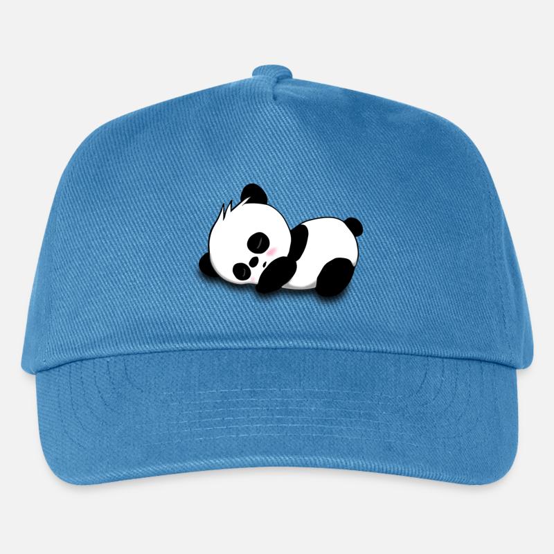 Panda - Kinder Basecap - Pfauenblau