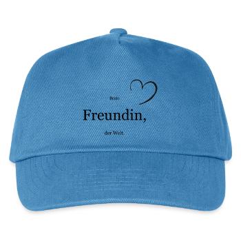 Beste Freundin - Kinder Basecap - Pfauenblau - Vorne