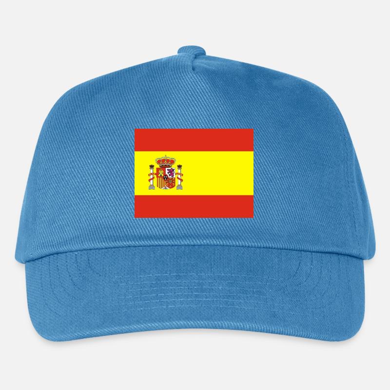 Spanische Flagge - Kinder Basecap - Pfauenblau