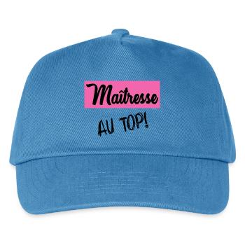 MISTRESS. THANK YOU. THANK YOU MISTRESS. MISTRESS - Kids’ Baseball Cap - peacock-blue - Front