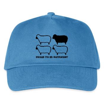 DIFFERENT SHEEP - 1C - Kids’ Baseball Cap - peacock-blue - Front
