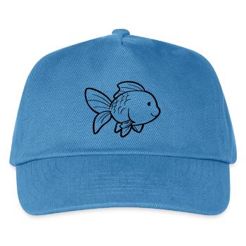 Goldfisch - Kinder Basecap - Pfauenblau - Vorne