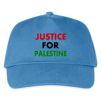Justice for palestine - Kids’ Baseball Cap - peacock-blue - Front