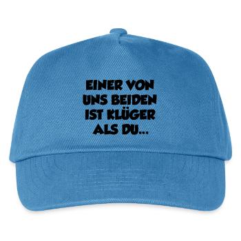 Lustiger Spruch Bild Witzig Humor Geschenkidee - Kinder Basecap - Pfauenblau - Vorne