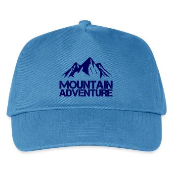 Mountain Adventure - Kids’ Baseball Cap - peacock-blue - Front