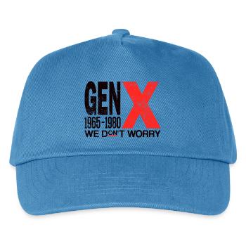 Generation X – Old School & Proud - Kids’ Baseball Cap - peacock-blue - Front