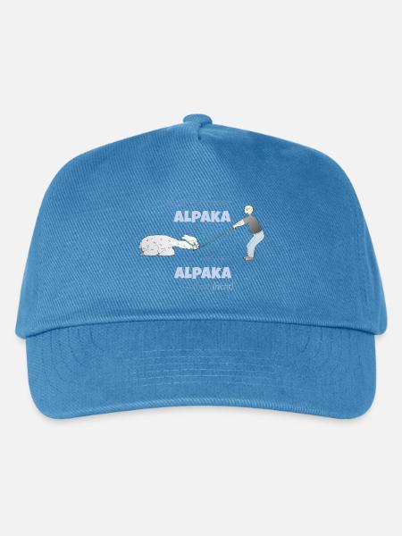 Alpakawanderung - Kinder Basecap - Pfauenblau