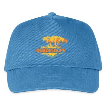 Geschenk für Guadeloupe - Kinder Basecap - Pfauenblau - Vorne