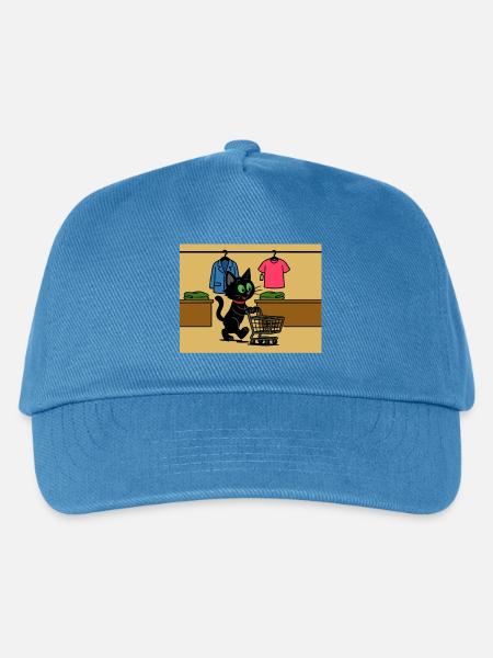 Meeko-Einkaufen - Kinder Basecap - Pfauenblau
