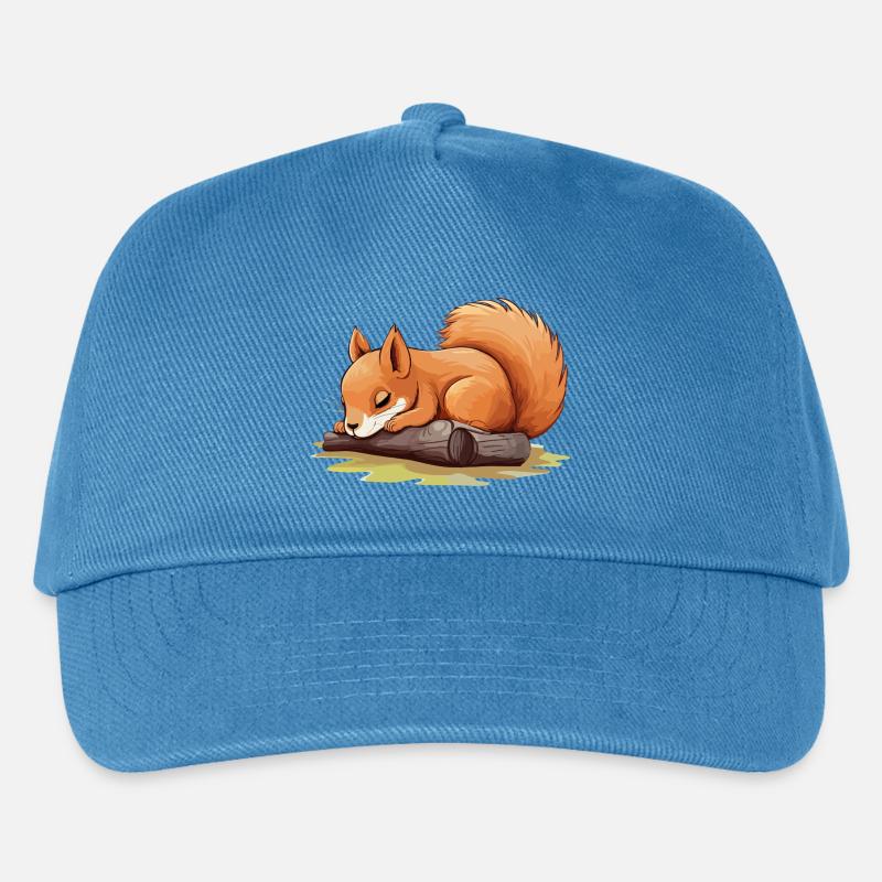 Eichhörnchen Süß Niedlich Baby Kinder Tier Cartoon - Kinder Basecap - Pfauenblau