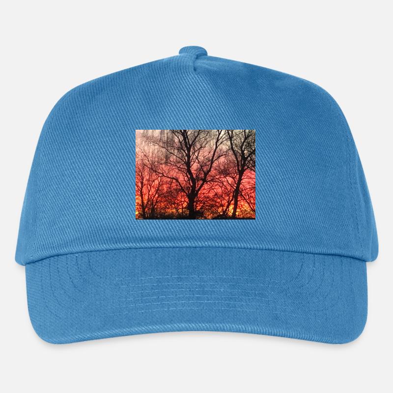 sunset - Kids’ Baseball Cap - peacock-blue
