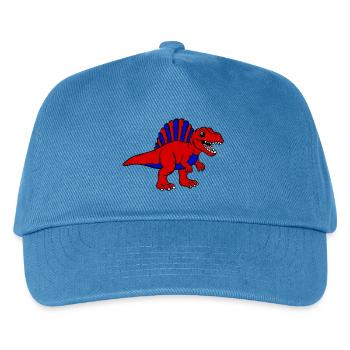 Dino - Kids’ Baseball Cap - peacock-blue - Front