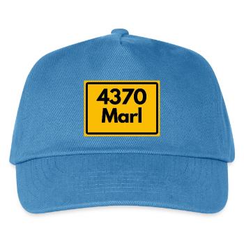 OLD POSTCODE POSTCODE RETRO 4370 MARL – NRW - Kids’ Baseball Cap - peacock-blue - Front