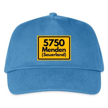 ALTE POSTLEITZAHL PLZ 5750 MENDEN (SAUERLAND) - Kinder Basecap - Pfauenblau - Vorne