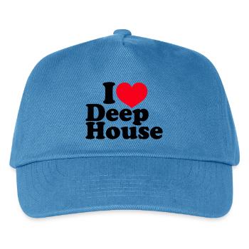 I Love Deep House - Kids’ Baseball Cap - peacock-blue - Front