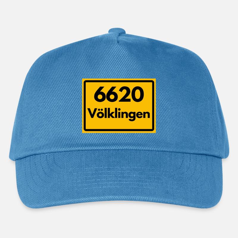ALTE POSTLEITZAHL PLZ RETRO 6620 VÖLKLINGEN HEIMAT - Kinder Basecap - Pfauenblau