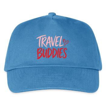 Travel Buddies - Kids’ Baseball Cap - peacock-blue - Front
